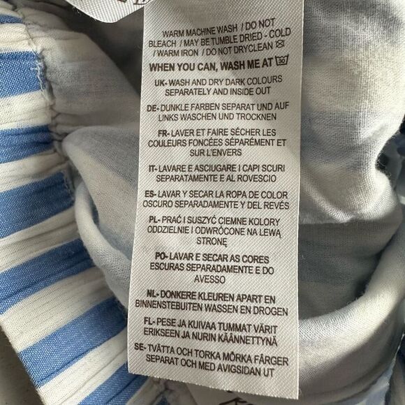 Mini Boden White Blue StripeShorts size 8 Year - Picture 6 of 6